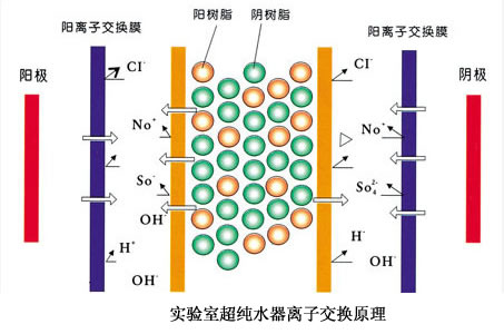 实验室超纯水器离子交换原理 